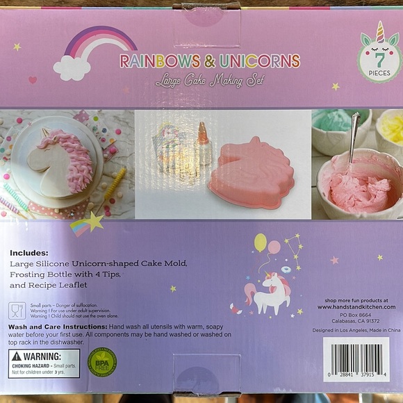 Handstand Kitchen Rainbows and Unicorns Large Cake Making Set! - Picture 3 of 4
